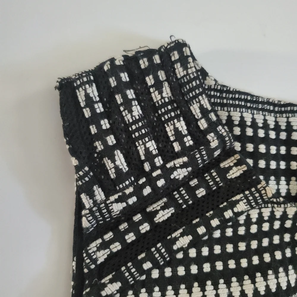 Banana Republic Black & White sleeveless dress sz 6 - Picture 3 of 13